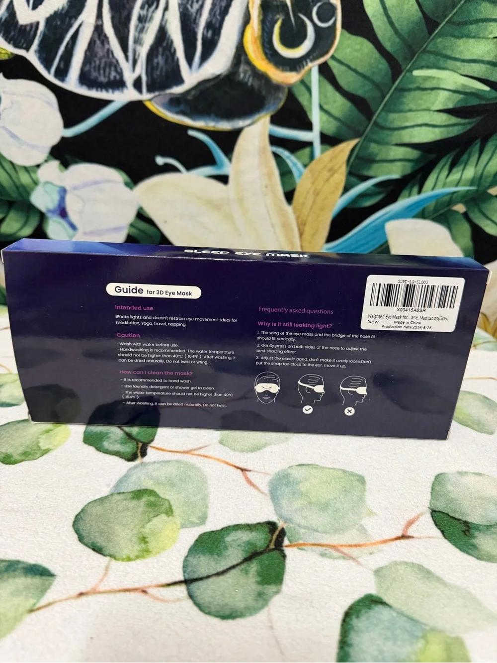 3D Sleep Eye Mask - Black